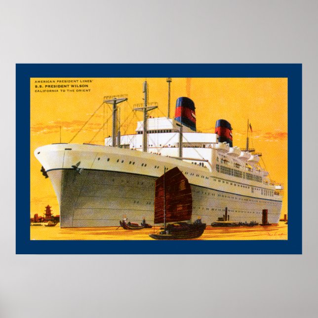 ss President Wilson Poster (Front)