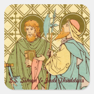 SS. Simon and Jude Thaddeus (RLS 16) Square Sticker