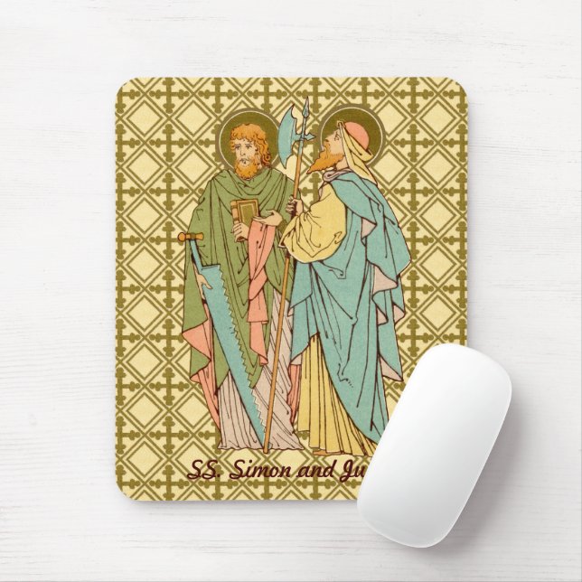SS. Simon & Jude Thaddeus  (RLS 16) (Style 2) Mouse Pad (With Mouse)