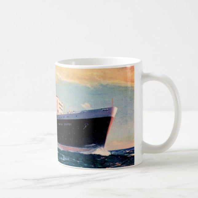 ss United States at Sea Coffee Mug (Right)