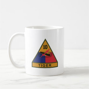 SSI - 10th Armoured Division w Name Tape Coffee Mug