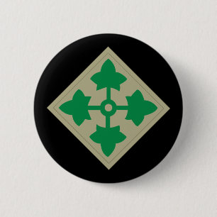 SSI - 4th Infantry Division wo Txt 6 Cm Round Badge