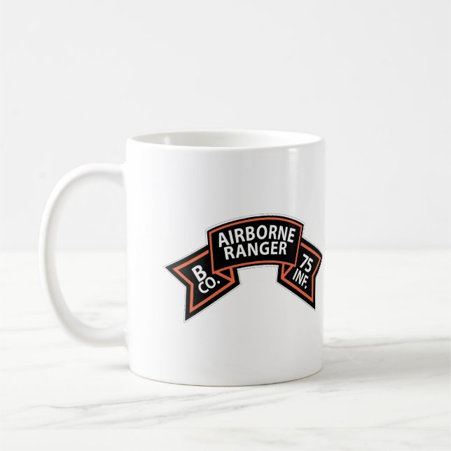 SSI - B Co 75th Infantry (Ranger) Scroll Coffee Mug (Left)