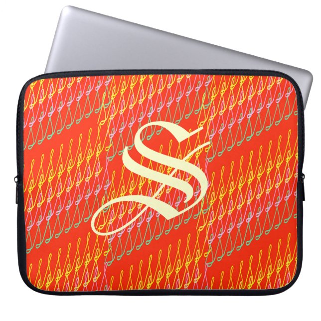 SsParade Orange Glow Laptop Sleeve (Front)