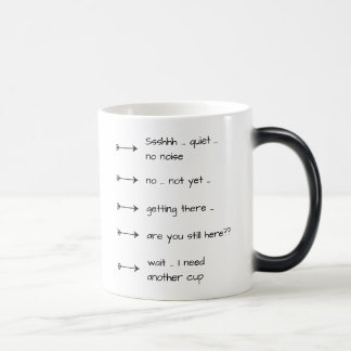 Ssshhh Quiet No Noise Fun Coffee Cup Magic Mug