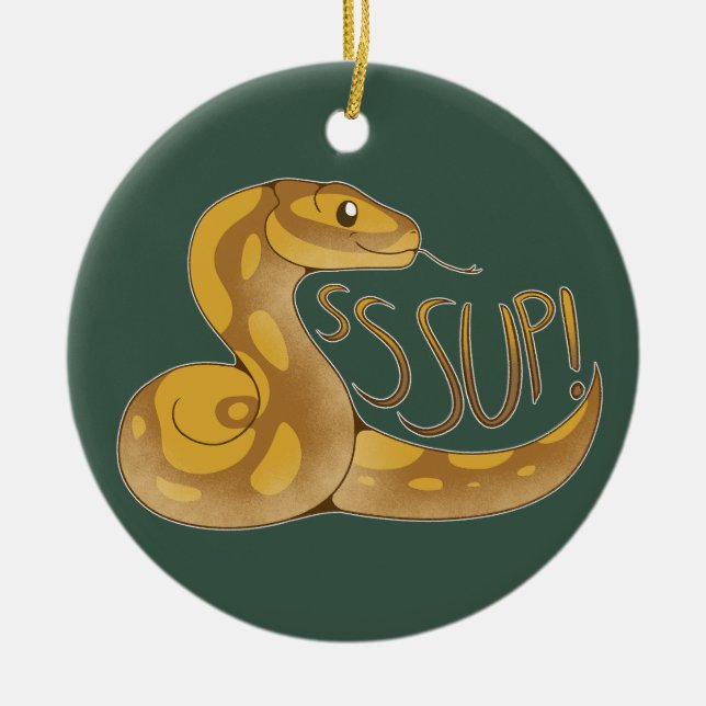 SSSup! Ceramic Ornament (Front)