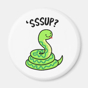 Sssup Funny Hissing Snake Pun Magnet