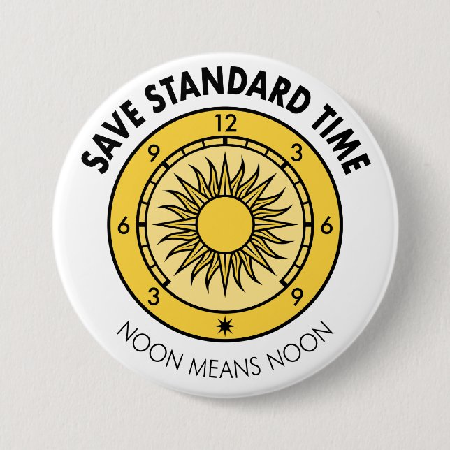 SST Logo Button “Noon Means Noon” (Front)