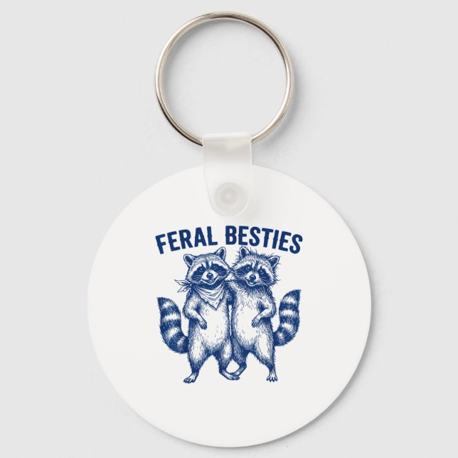 Ssum Feral Ies Matching Friend Twinning Funny Bff  Key Ring (Front)