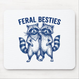 Ssum Feral Ies Matching Friend Twinning Funny Bff  Mouse Pad