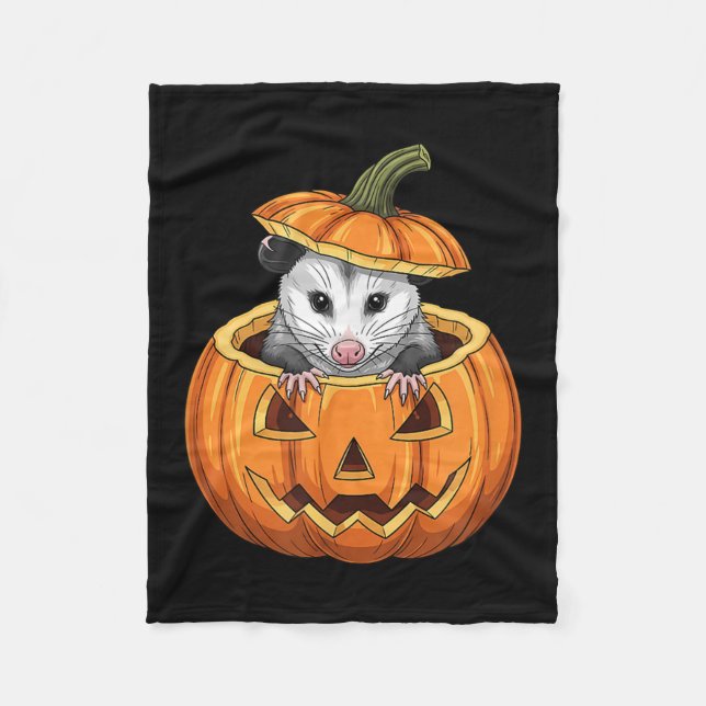 Ssum Pumpkin - Funny Halloween  Fleece Blanket (Front)