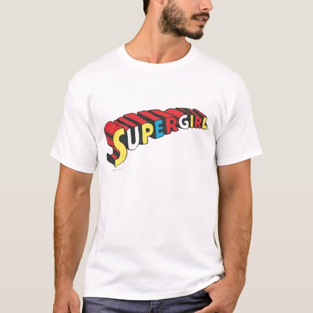 SSupergirl Colourful  Logo T-Shirt (Front)