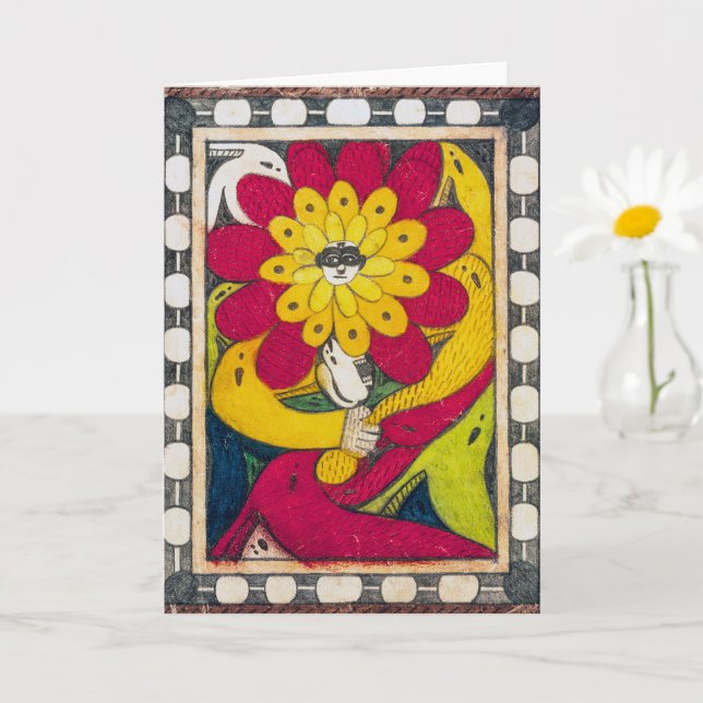 St. Adolf-Throne, Face-Flower | Adolf Wölfli | Card (Small Plant)