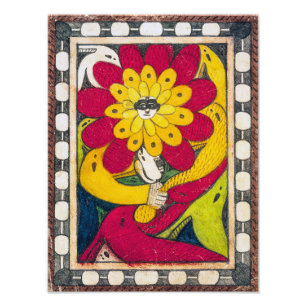St. Adolf-Throne, Face-Flower   Adolf Wölfli   Photo Print