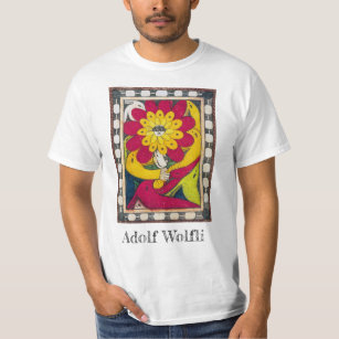 St. Adolf-Throne, Face-Flower   Adolf Wölfli   T-Shirt