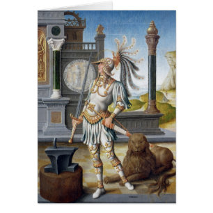 St. Adrian in Armour in an Open Landscape