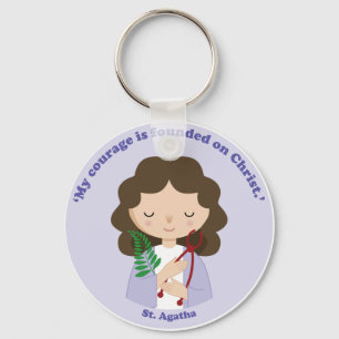 St. Agatha Key Ring