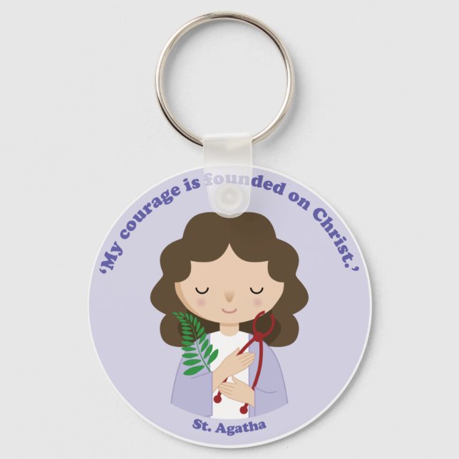 St. Agatha Key Ring (Front)