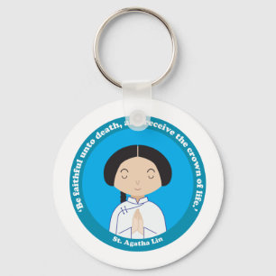 St. Agatha Lin Key Ring