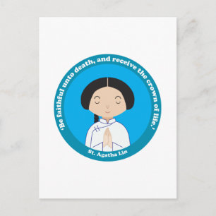 St. Agatha Lin Postcard