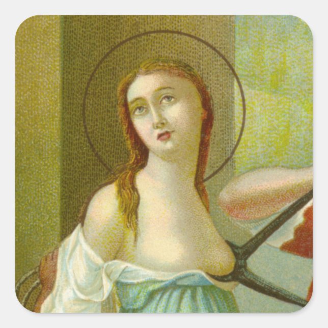St. Agatha (M 003) Square Sticker (Front)