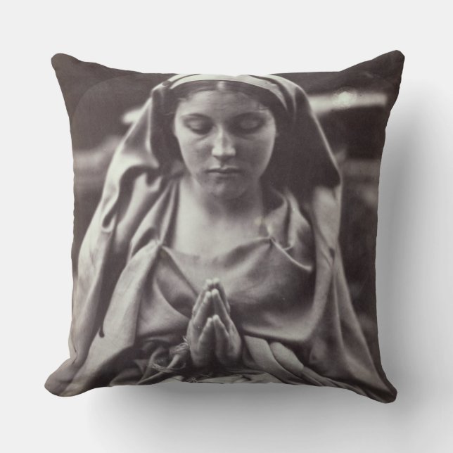 St. Agnes (albumen print) Cushion (Front)