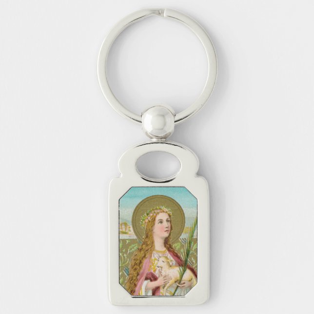 St. Agnes of Rome (BC 01) Key Ring (Front)