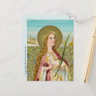 St. Agnes of Rome (BC 01) Postcard