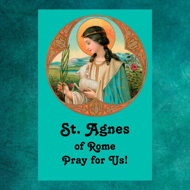 St. Agnes of Rome (BK 006) 24"x36" Poster (Creator Uploaded)