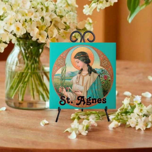 St. Agnes of Rome (BK 006) Ceramic Tile (Creator Uploaded)