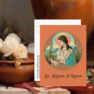 St. Agnes of Rome (BK 006) Postcard