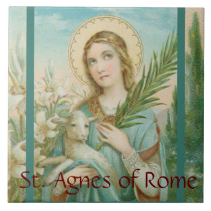 St. Agnes of Rome (MH 01) Ceramic Tile