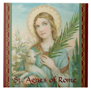 St. Agnes of Rome (MH 01) Ceramic Tile