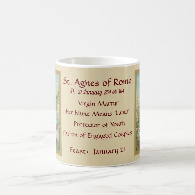 St. Agnes of Rome (MH 01) Coffee Mug 2a (Center)