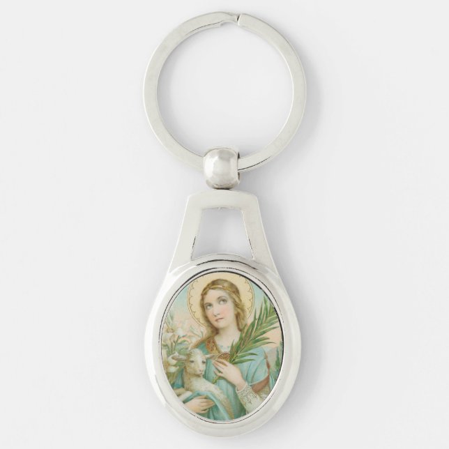 St. Agnes of Rome (MH 01) Key Ring (Front)
