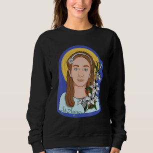 St Agnes of Rome Prayer Card Vintage Catholic Sain Sweatshirt