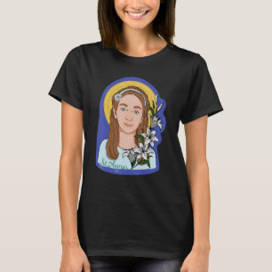 St Agnes of Rome Prayer Card Vintage Catholic Sain T-Shirt