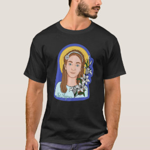 St Agnes of Rome Prayer Card Vintage Catholic Sain T-Shirt
