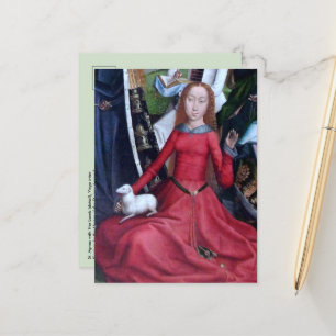 St. Agnes with Her Lamb (detail; M 070) Postcard