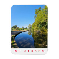 St Albans Verulamium Park view fridge magnet