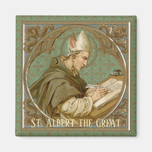 St. Albert the Great (BK 013) Square Magnet (Front)