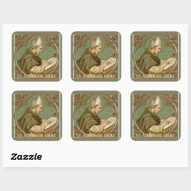 St. Albert the Great (BK 013) Square Sticker (Sheet)