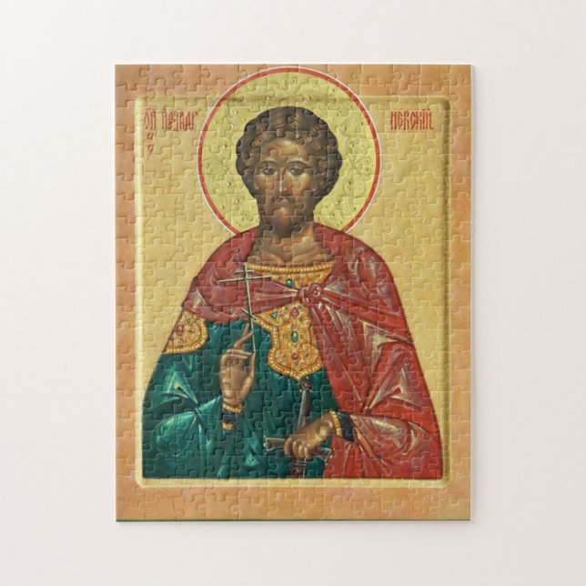 St. Alexander Nevsky Orthodox Christian Icon Jigsaw Puzzle (Vertical)