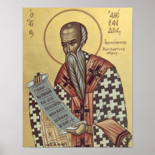 St. Alexander of Constantinople icon Print 