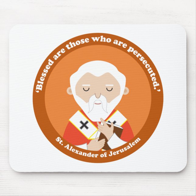St. Alexander of Jerusalem Mouse Pad (Front)
