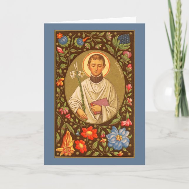 St. Aloysius Gonzaga (PM 01) Blank Greeting Card 1 (Front)