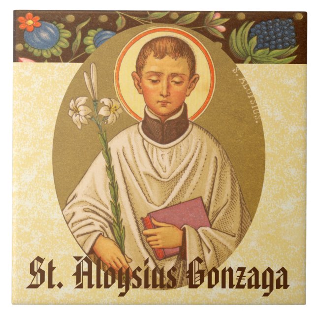 St. Aloysius Gonzaga (PM 01) Ceramic Tile (Front)