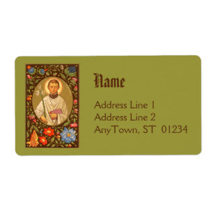 St. Aloysius Gonzaga (PM 01) NB Shipping Label 1c