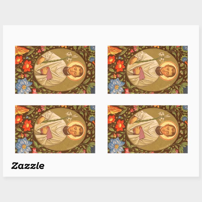 St. Aloysius Gonzaga (PM 01) Rectangular Sticker (Sheet)