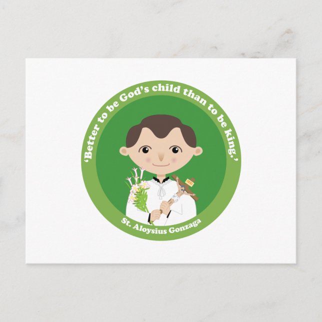 St. Aloysius Gonzaga Postcard (Front)